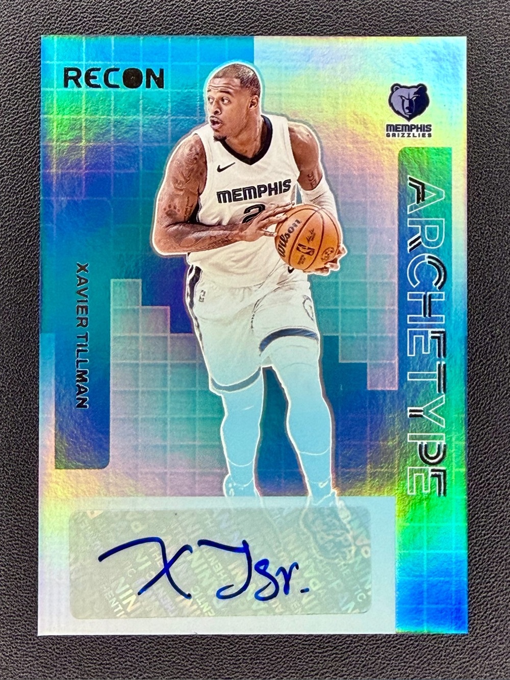 2023-24 Panini Recon Archetype Signatures Xavier Tillman Auto Memphis Grizzlies